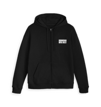 Load image into Gallery viewer, Black Zip hoody Front