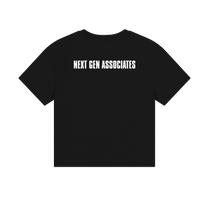 Load image into Gallery viewer, Black Printed T-shirt Back