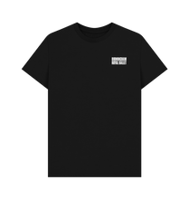 Load image into Gallery viewer, Black Printed T-shirt Front