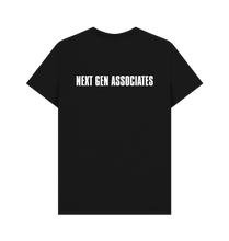 Load image into Gallery viewer, Black Printed T-shirt Back