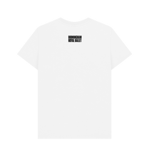 Load image into Gallery viewer, White Printed T-shirt Back