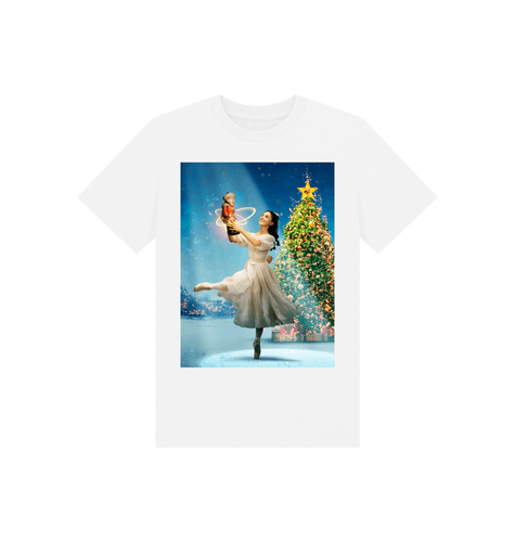 White Printed Kids T-Shirt Front