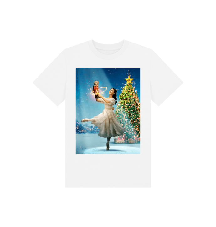 White Printed Kids T-Shirt Front